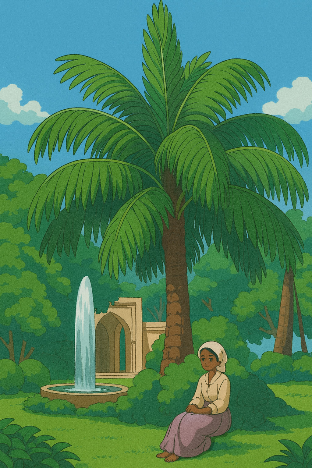 Tropical Garden Serenity